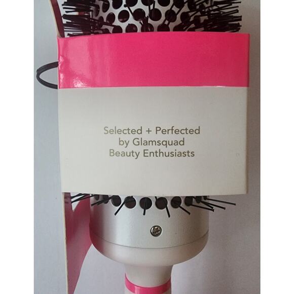 GSQ by Glamsquad Ceramic Thermal Round Hairbrush - Bright Pink Styling & Curling - Picture 6 of 7